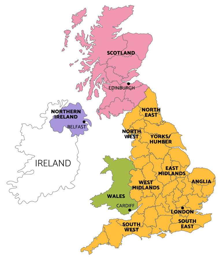 UK solar map